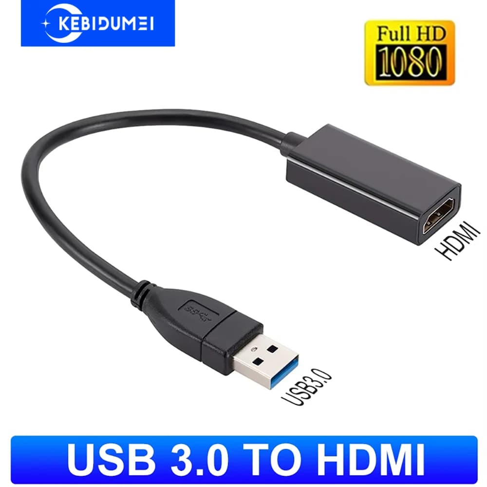 Convertitore USB compatibile da USB 3.0 a HDMI 1080P HD Adattatore video grafico multi display per PC Laptop Proiettore Adattatore HDMI