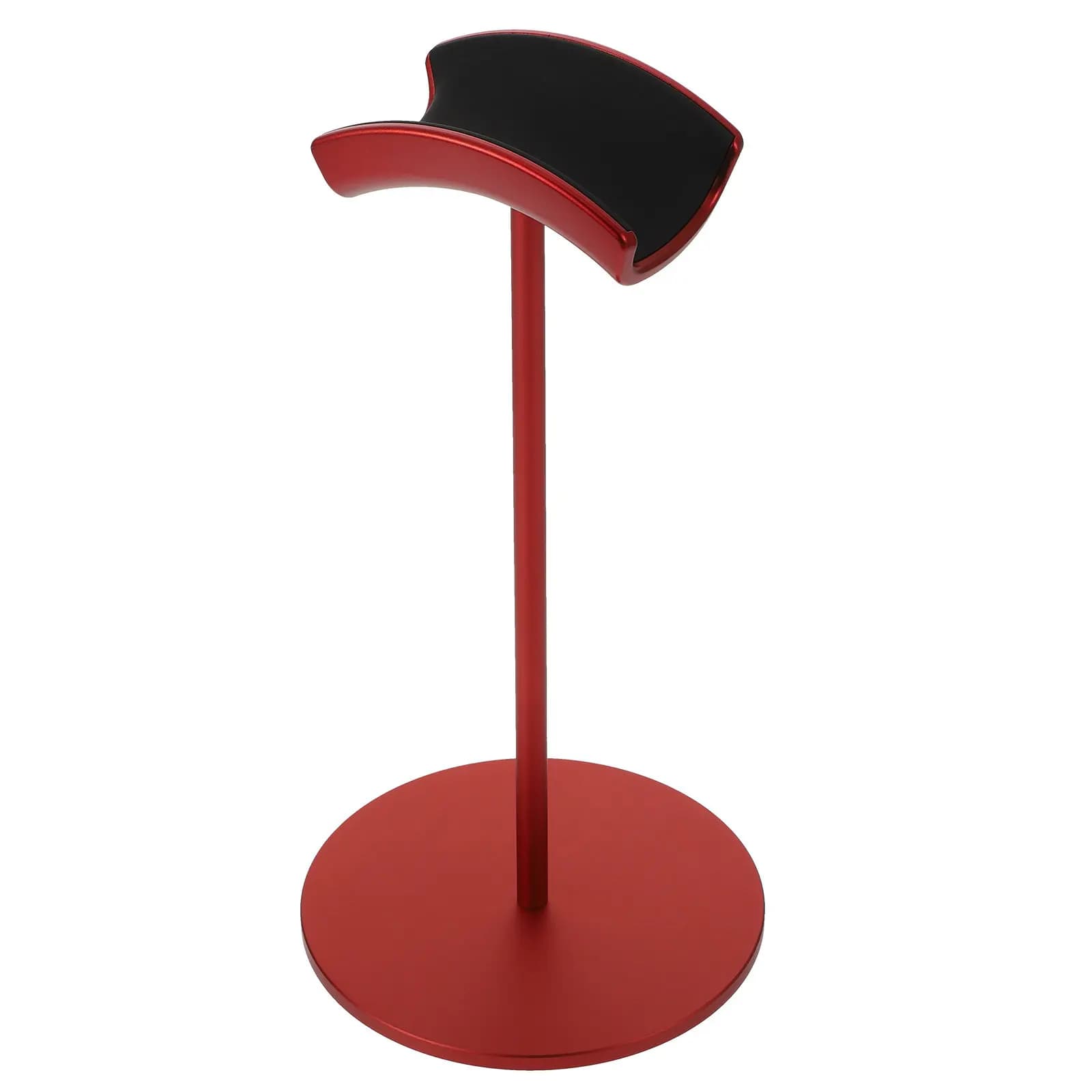 Supporto per Cuffie in Legno e Lega di Alluminio, Organizzatore da Scrivania per Gaming, Porta Cuffie Curvo