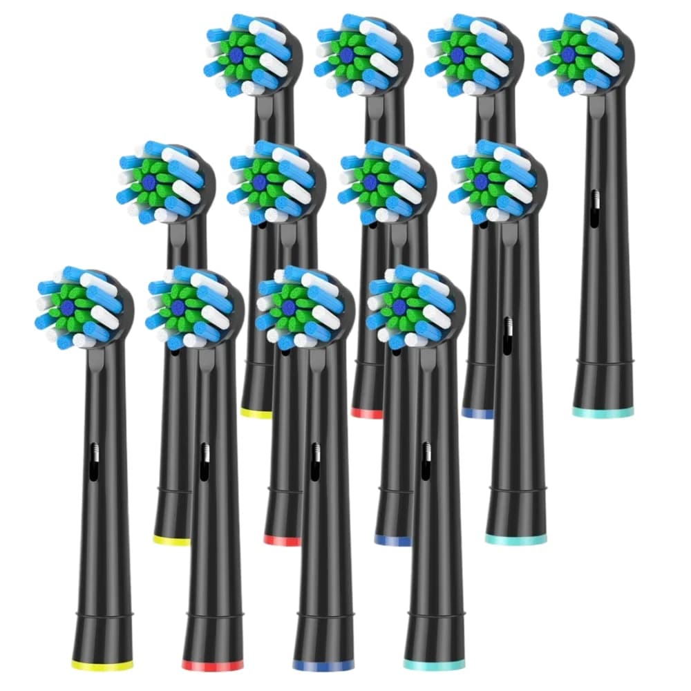 EB50 black toothbrush heads Cross-action Dental spare parts with 16 degree angle for Oral B D12/D16/DB4010/DB4510