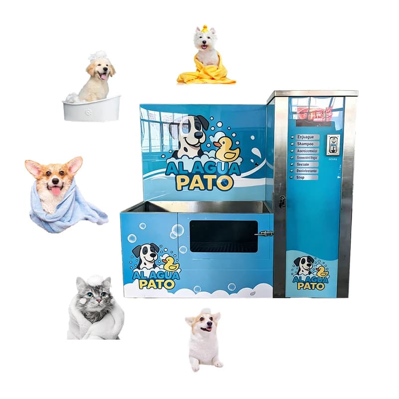 Commercial Pet Washing Machine Self Service Dog Cat Bathing Station with Built In Dryer and Shampoo Dispenser 220V