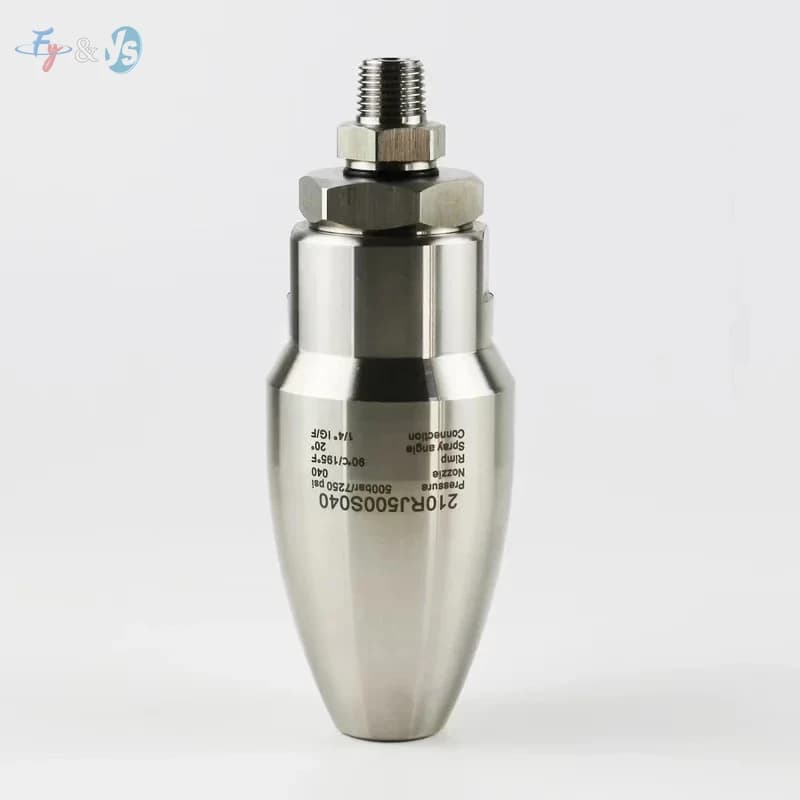 7250psi High Pressure Washer Rotating Turbo Nozzle, 500Bar Stainless Steel Ultrahigh Pressure Rotary Washing Nozzle