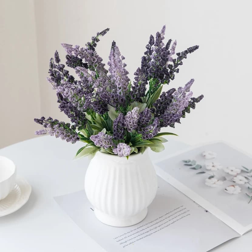 Artificial Plant Lavender Foam Flower Ultraviolet Proof Festival Wedding Outdoor Yard Garden Arch Home Room Vase DIY Gift Decora