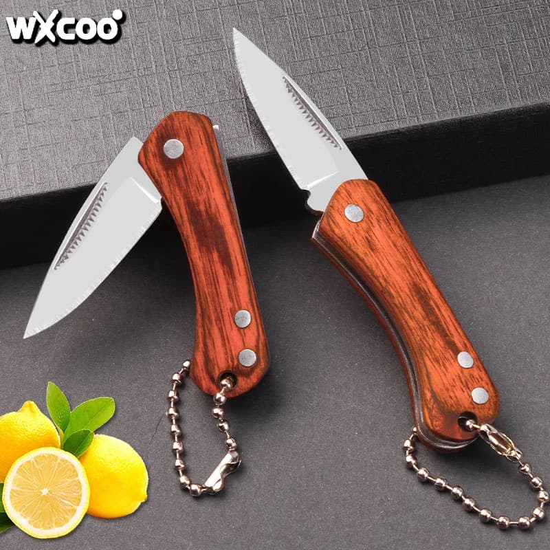 1PC Mini coltello tascabile in acciaio inossidabile Coltello pieghevole per frutta multifunzionale Coltello da frutta per accessori per coltelli da cucina da cucina