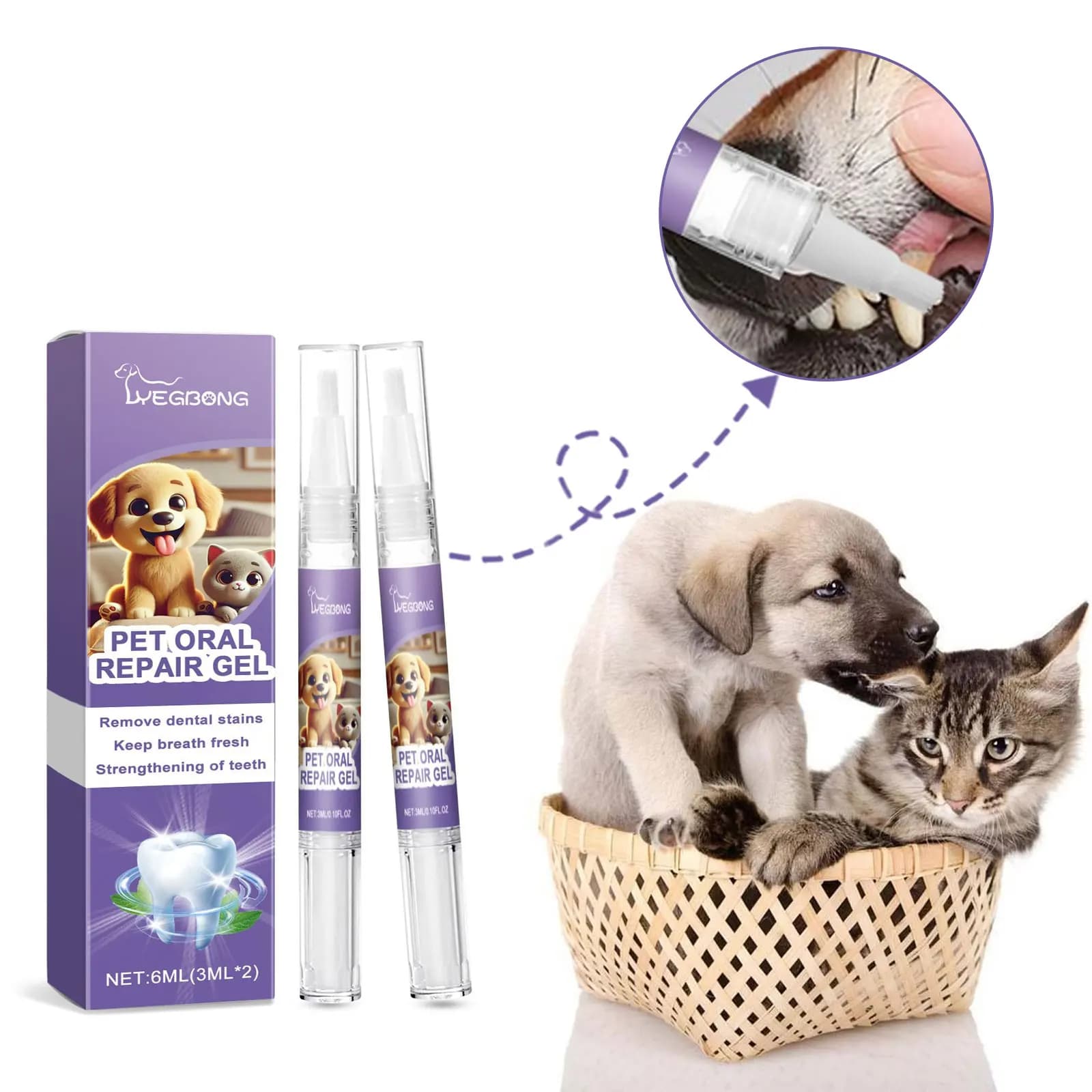 12 pcs Pet Toothbrush Pen Cleaning Macchia Dentale Removal Tartarus Tooth Whitening Toothbrush Cleaning Tool Deodorant Cane Gel Nail Cleaner For Mind Care