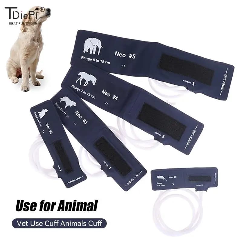 5 types Vet Use Cuff Animals Cuff CONTEC08A veterinarian Blood Pressure Monitor Cuff Mouse/Cat/Dog/Horse/Elephant with connector