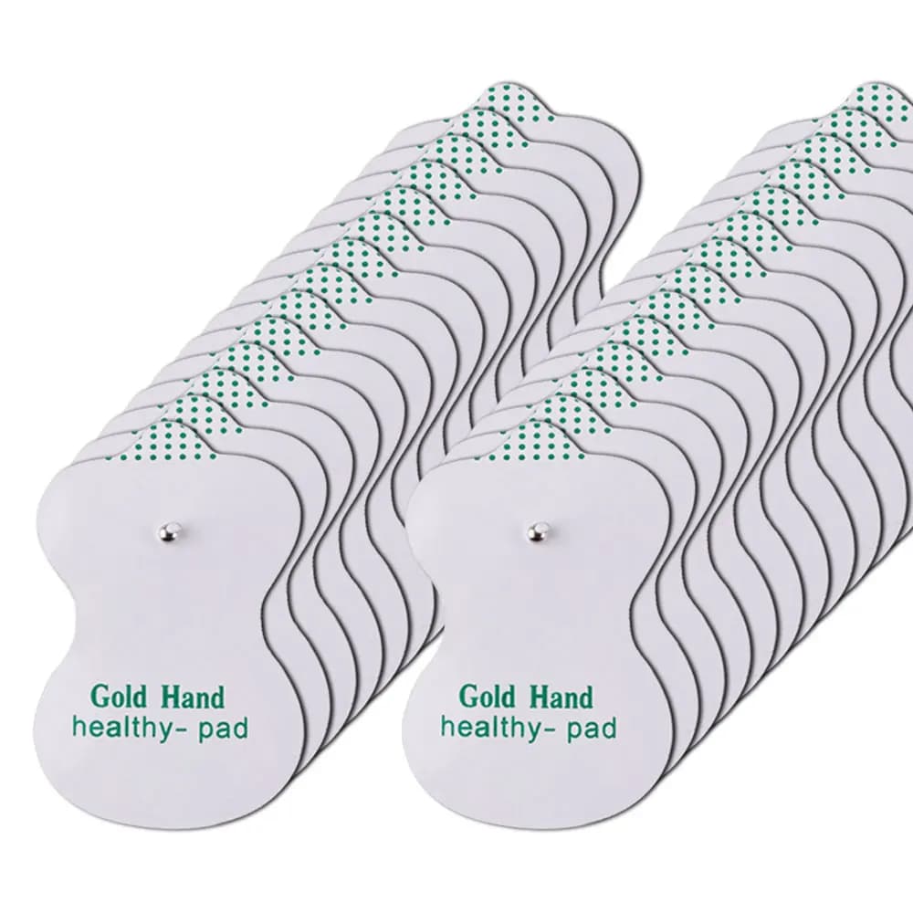 10/20/30/50/100 pz Elettrodi Decine EMS Stimolazione Muscolare Agopuntura Massaggiatore Gel Conduttivo per Macchina di Terapia Digitale