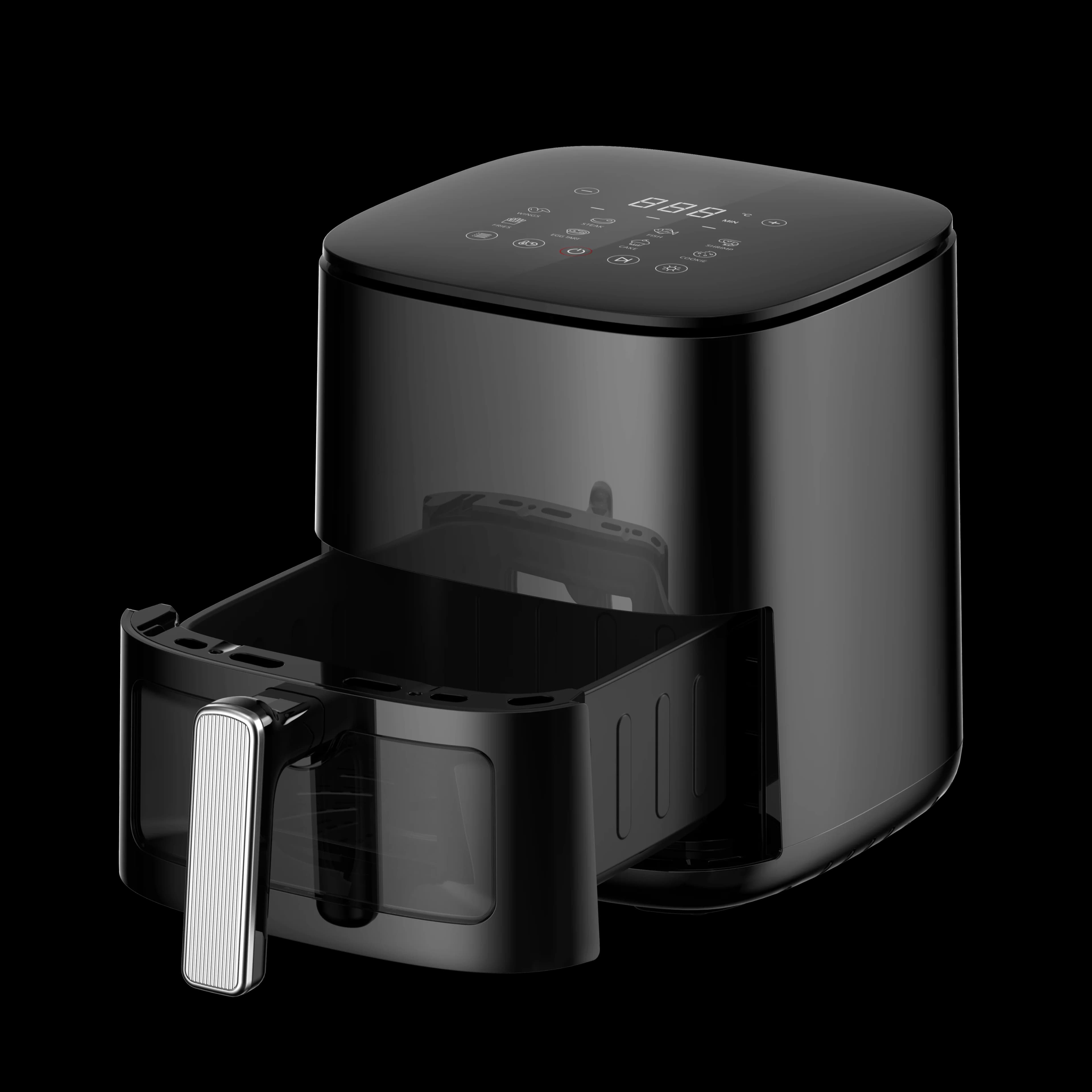 Factory Outlet Black And Customized Color Commercial Air Fryer Adjustments For Quick Easy Meals
