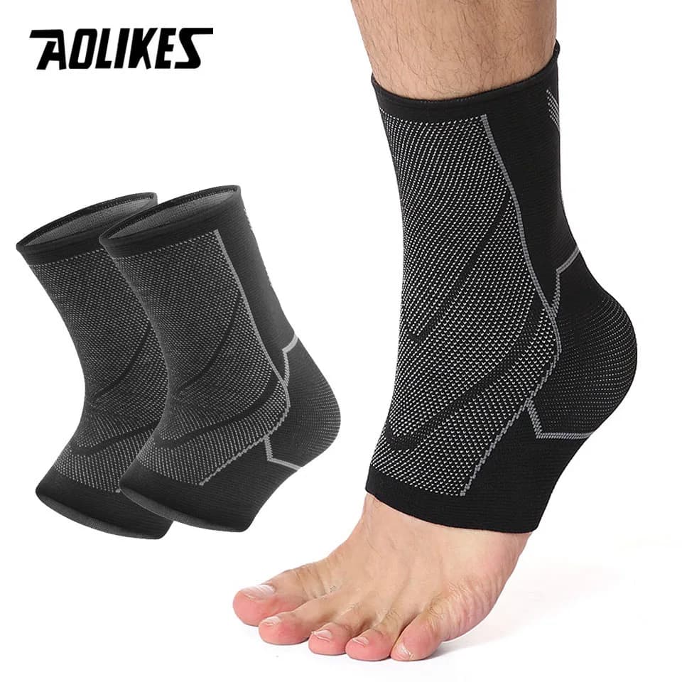 AOLIKES Sport protezione per il supporto della caviglia compressione cavigliera cotone Comfort Anti distorsione basket calcio sicurezza del piede