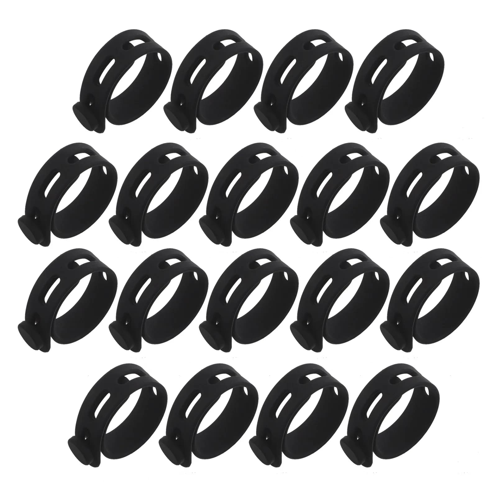 40 Pezzi Fascette in Silicone per Cavi, Organizzatore Elastico Regolabile Riutilizzabile per Cavi Dati, Contenitore per Cavi Elettrici