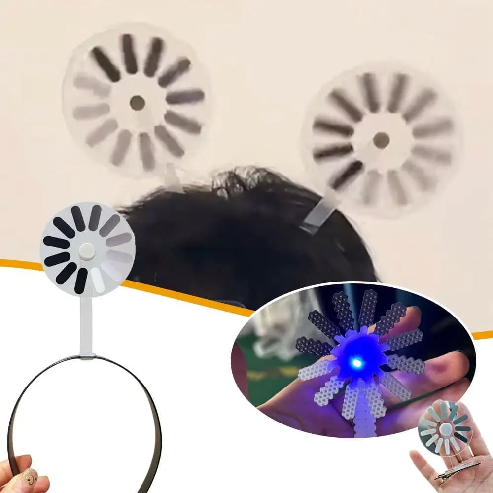 Rotating Brain Loading Hair Clip Funny Computer Loading Headband Signal Issues Headband Loading The Middle Headband