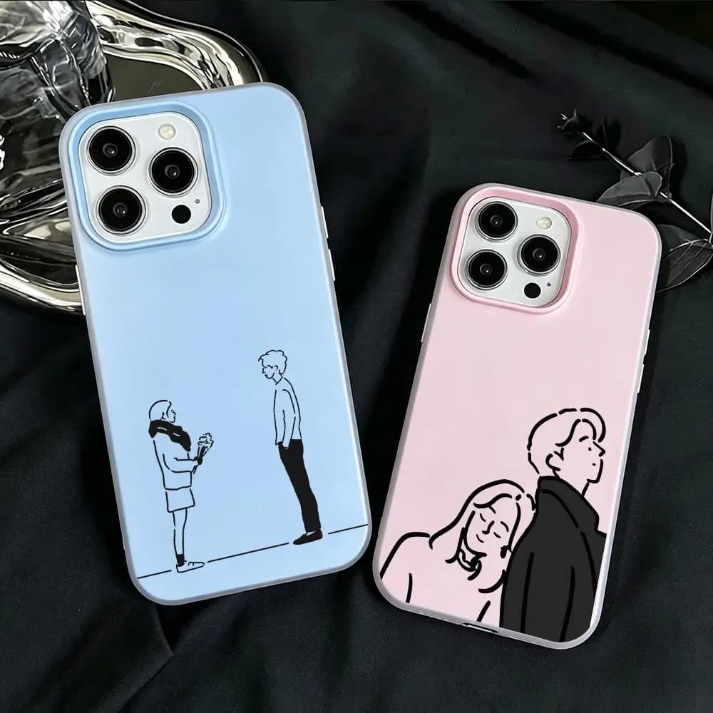 Custodia per telefono G-Guardian Kdrama effetto gelatina 2 in 1 a doppio strato, compatibile con iPhone 17/16/15/14/13/12