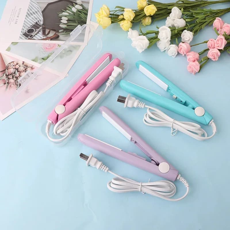 1PC new iron curlers Mini iron for hair wavy plate pink iron curler electric tools for hair art Styling