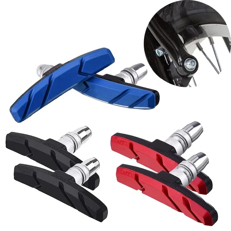 Bike Brake Blocks Rubber Cycling Part Tools MTB Mountain Road Bicycle Lightweight V-brake Shoes Pads Bicycle Accessories