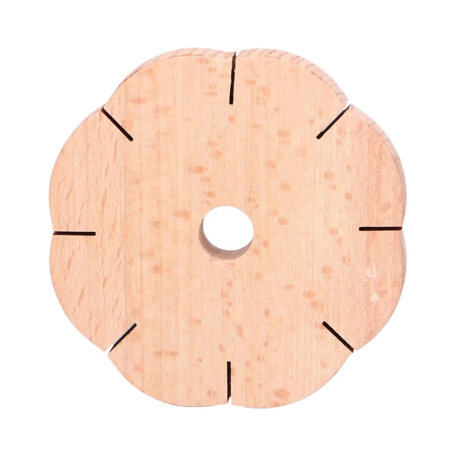 Round Wooden Kumihimo Braiding Disk 8 Slot Weaving Loom Board for DIY Craft Bracelet and Jewelry Making