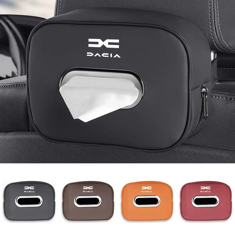 Car Interior Seat Back Tissue Storage Bag Accessories Toilet Paper Organizer For Dacia Logan Sandero Duster Lodgy Spring Jogger