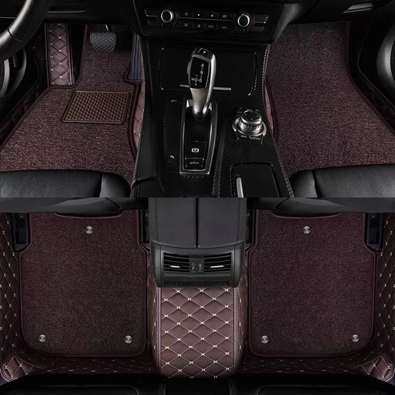Tappetino per auto personalizzato a doppio strato con guida a destra per Porsche Panamera Cayenne Accessori per tappeti per auto Parti interne Syling