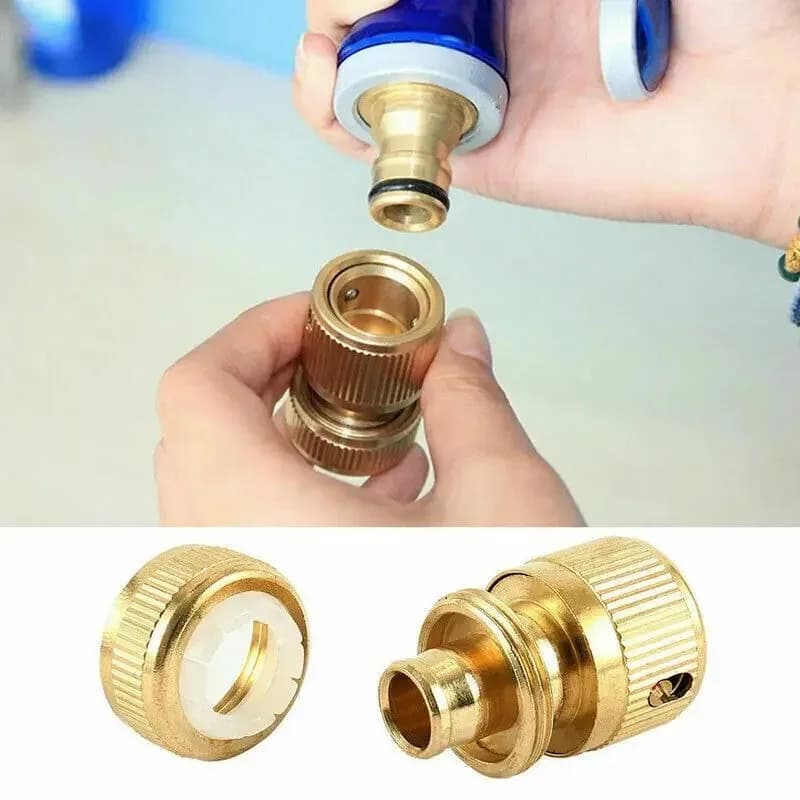 Hose Adapter, 1/2" Aluminum alloy Quick Connect Swivel Connector Garden Hose Coupling Systems for Watering Irrigation