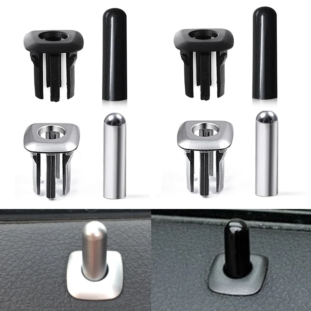 Interni auto ABS Porta Fermo Spille Serratura Della Porta di Sicurezza Vite Manopola Tappo di Copertura Per BMW Serie 5 F10 F11 2010 2011 2012 2013 2014 2015