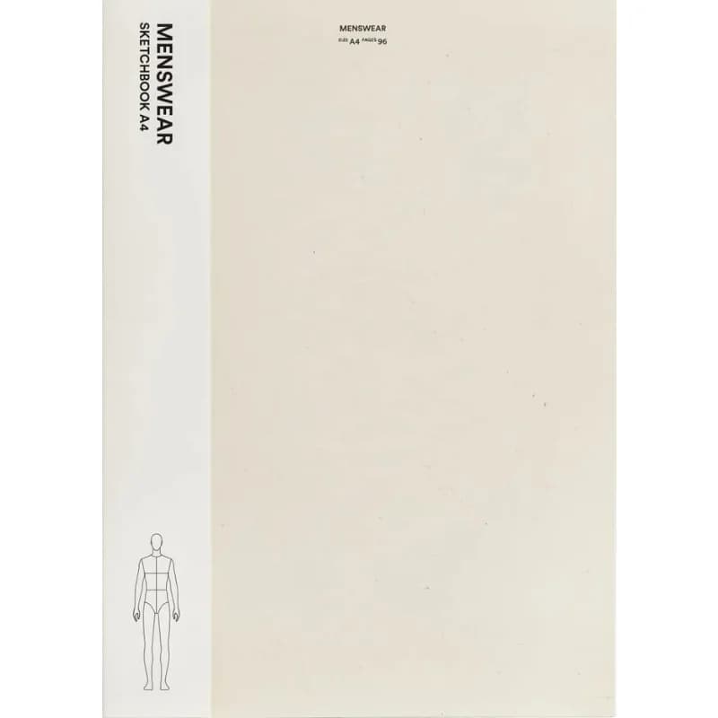 Menswear Sketchbook A4 Fashionary Fashionary 9789887711155 Book