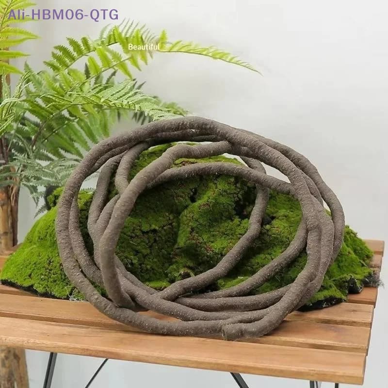 [New] Artificial Ivy Vine Plants PVC Fake Rattan Climbing Plants Wigwam Rainforest Landscape DIY Home Decoration D 6MM