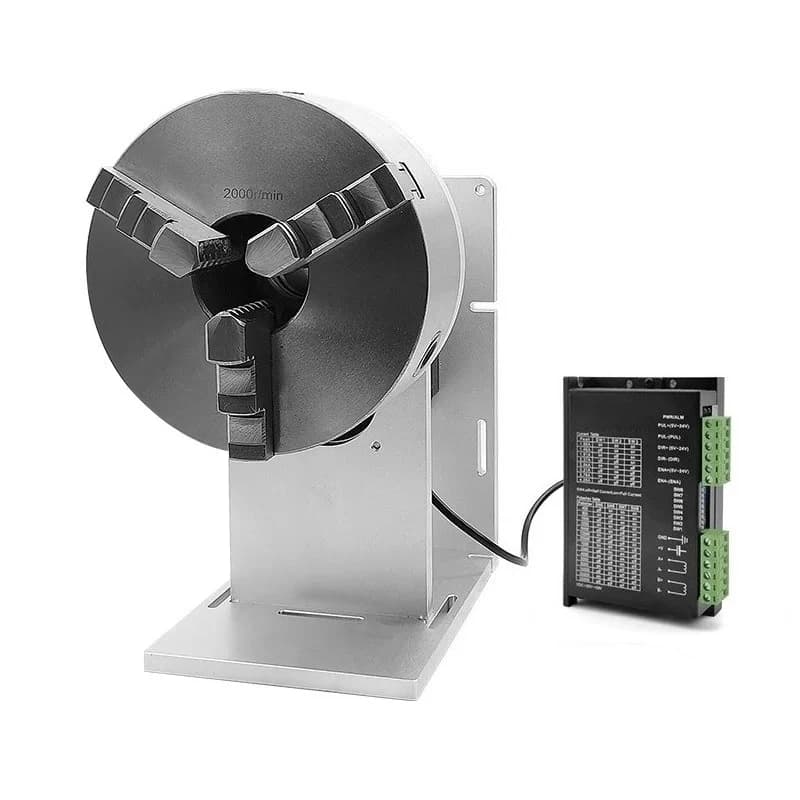 Industrial Rotary Axis Fixture Accessory Compatible With Fiber Laser Engraving Marking Equipment
