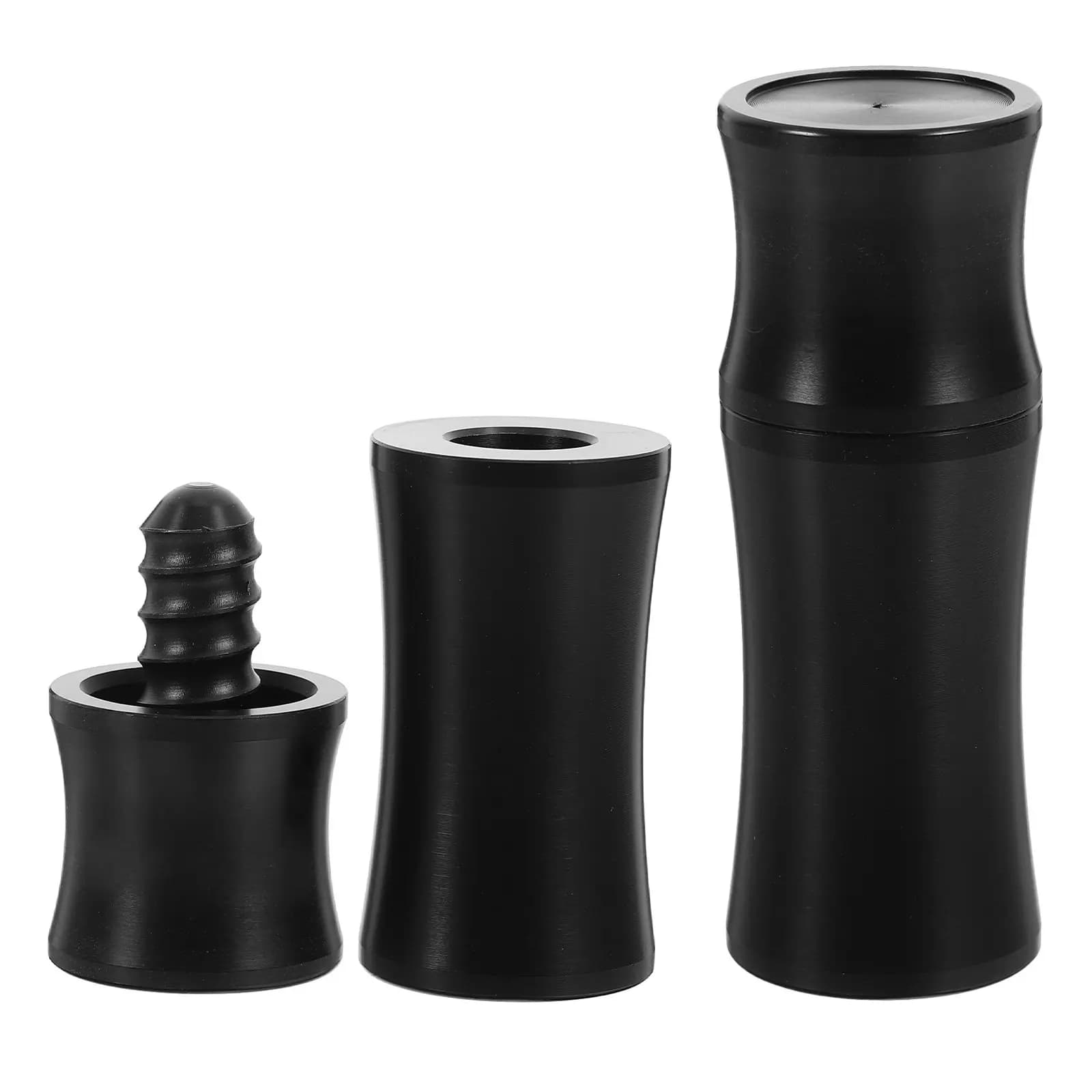 2 Pezzi Protezioni Filettate per Stecche da Biliardo - Protezione Nera Premium per Giunti di Stecche, Design Antiurto, Adatta a Tutte le Stecche da Biliardo e Snooker