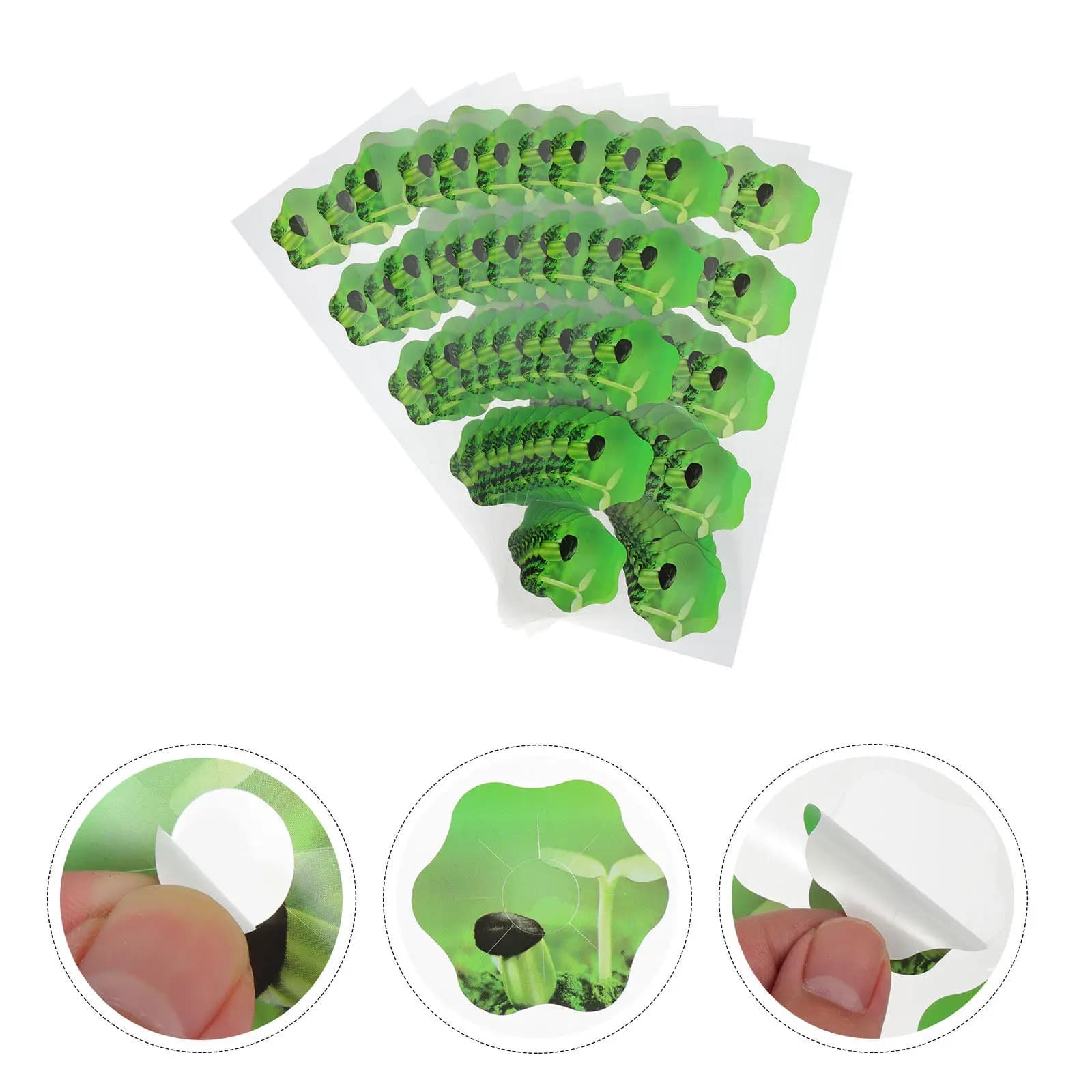 10 Fogli di Etichette Adesive Impermeabili in PVC per Vasi di Semi, Stile Floreale, Etichette per Coltivazione Idroponica, Autoadesive per Piantine