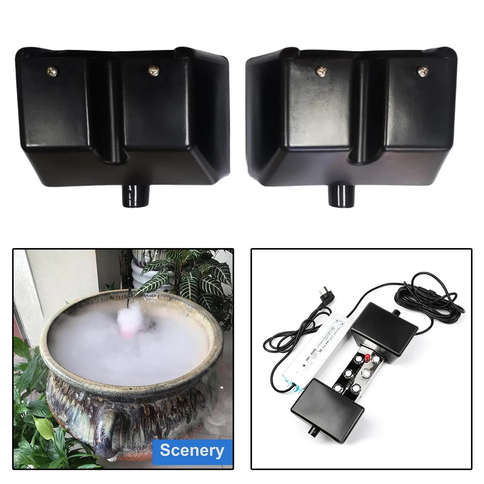 1 paio di nebulizzatori galleggiante boa galleggiante per nebulizzatore ad ultrasuoni a 4-12 teste umidificatore Fogger