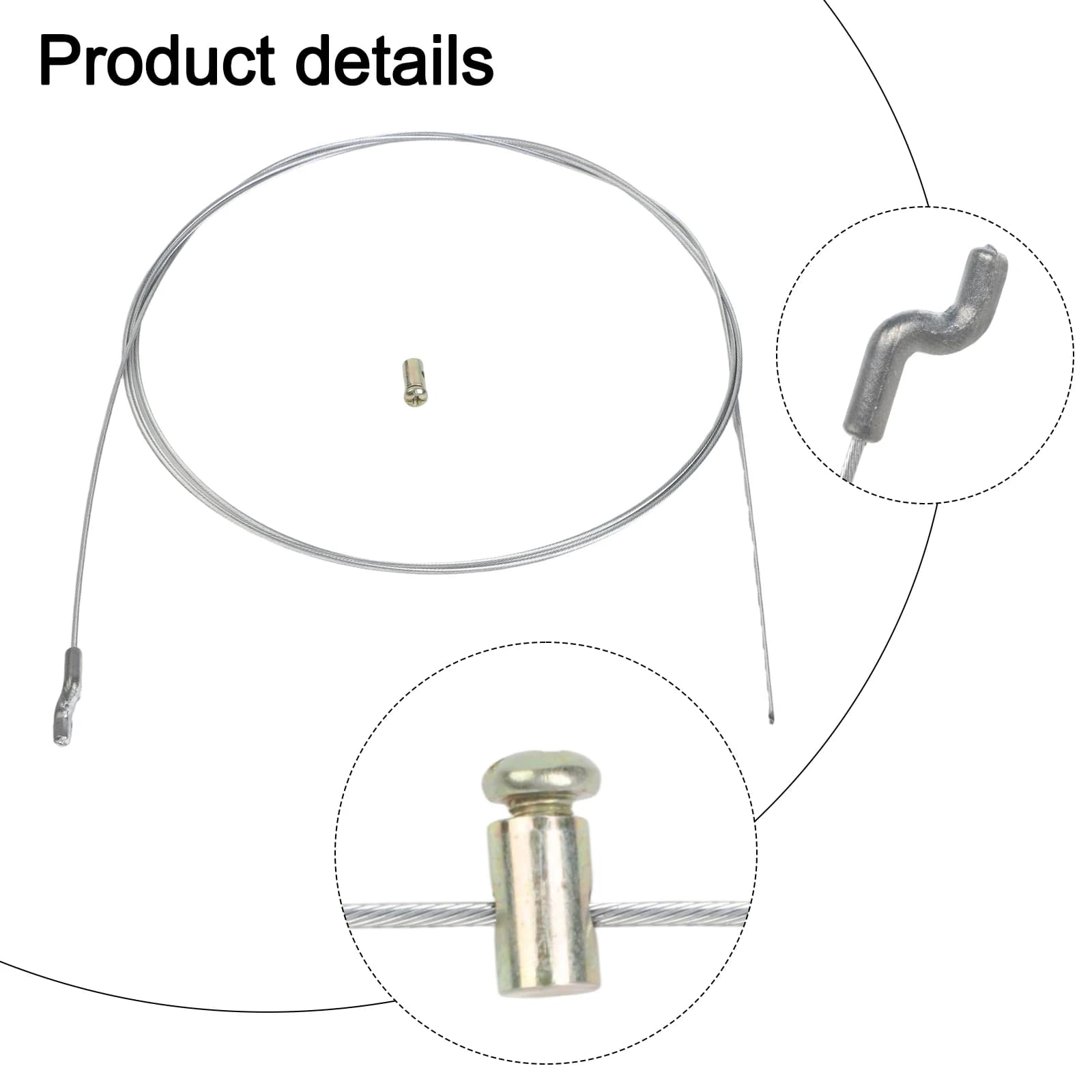For Motorised Garden Machines Kits Cable Tie Assembly Brake Wheel Cable Drive Throttle Lawn Mower Pratical Rope Diameter 1.5mm
