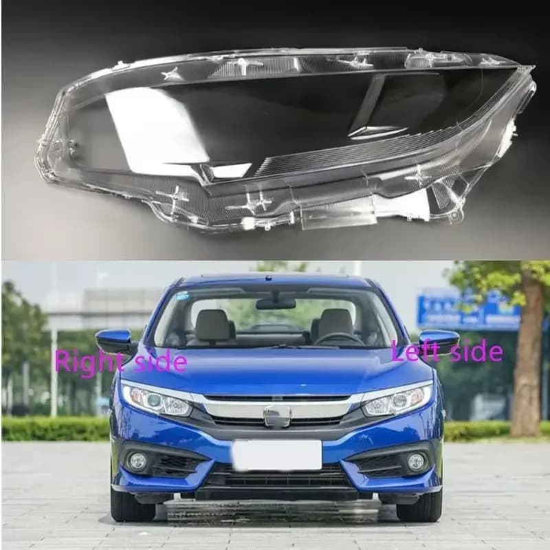 Per Honda Civic 2016 2017 2018 2019 2020 2021 Faro Borsette Paralume Copertura Trasparente Faro di Vetro Faro Copertura