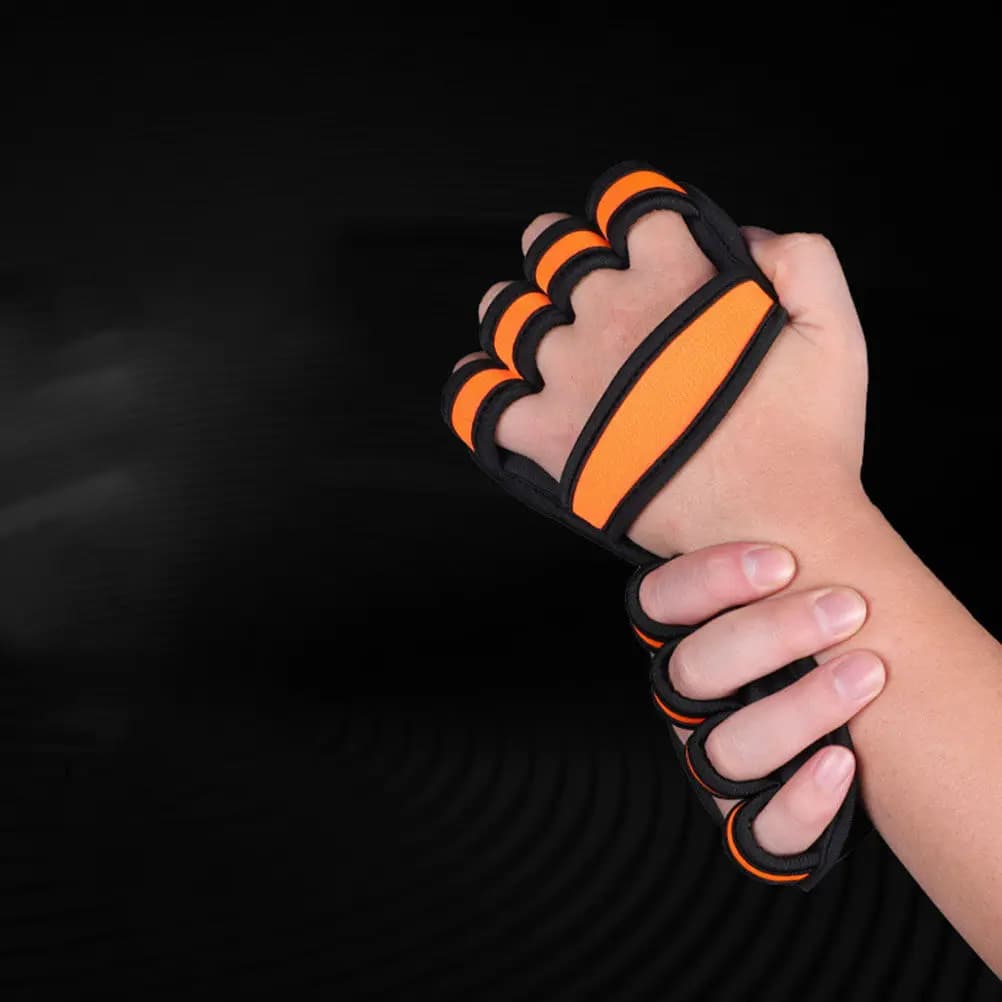 1 pair of palm protective gloves, weight lifting gloves, anti-slip breathable gloves for gym workout, fitness gloves for men and women