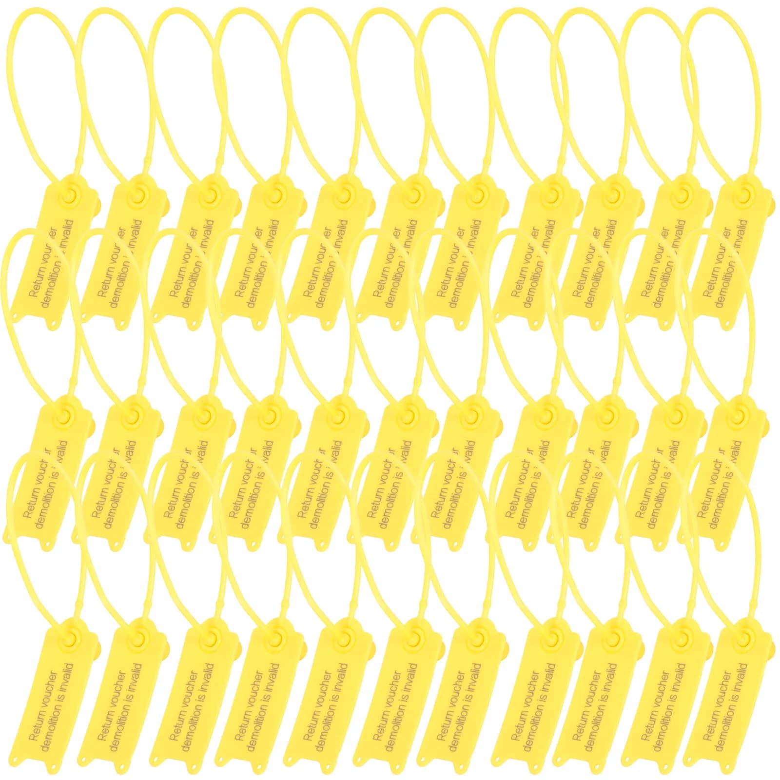 100Pcs Anti-Fake Cable Tie Markers Self-Locking Product Label Ties for Return Shipping Parcel Security Flexible Locking Cable
