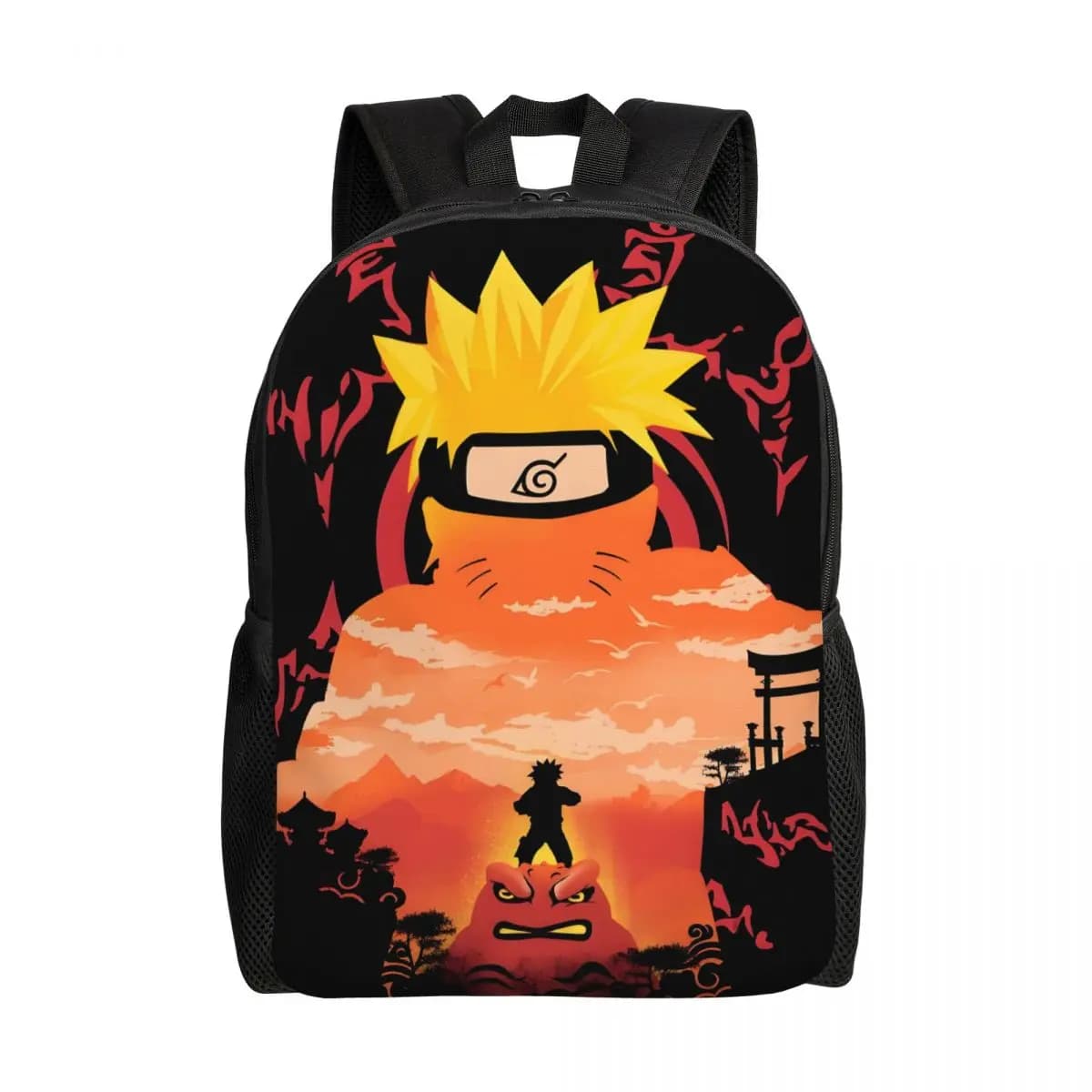 Zaini personalizzati Comics U-Uzumakies N-Narutoes per uomo e donna, borsa per libri per studenti universitari, adatta per borse cosplay per laptop da 15 pollici