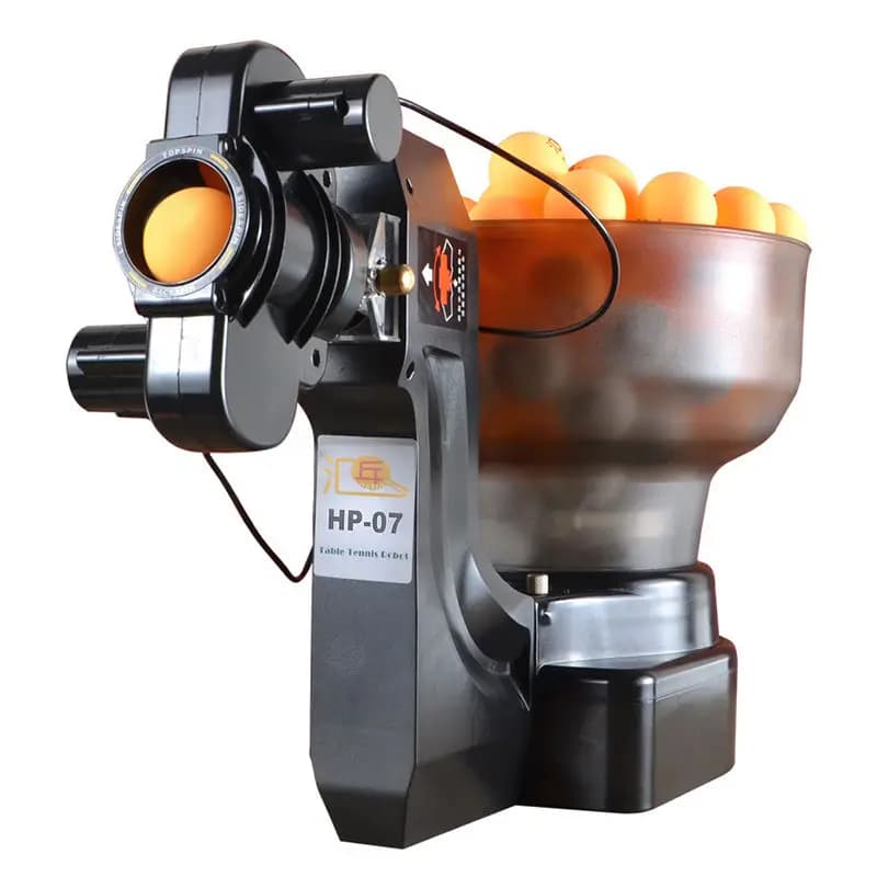 HP-07 Macchina Automatica Portatile per Servire Palline da Ping Pong, Professionale, Regolabile, ad Alta Velocità e Multi-Rotazione