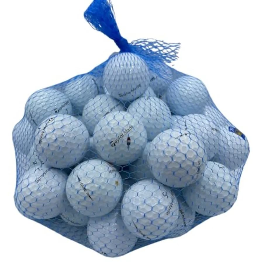Palline da Golf Usate Taylormade 5A/Mint TP5, Copertura Sintetica ad Alte Prestazioni, Costruzione Durevole, Eccellente Rimbalzo