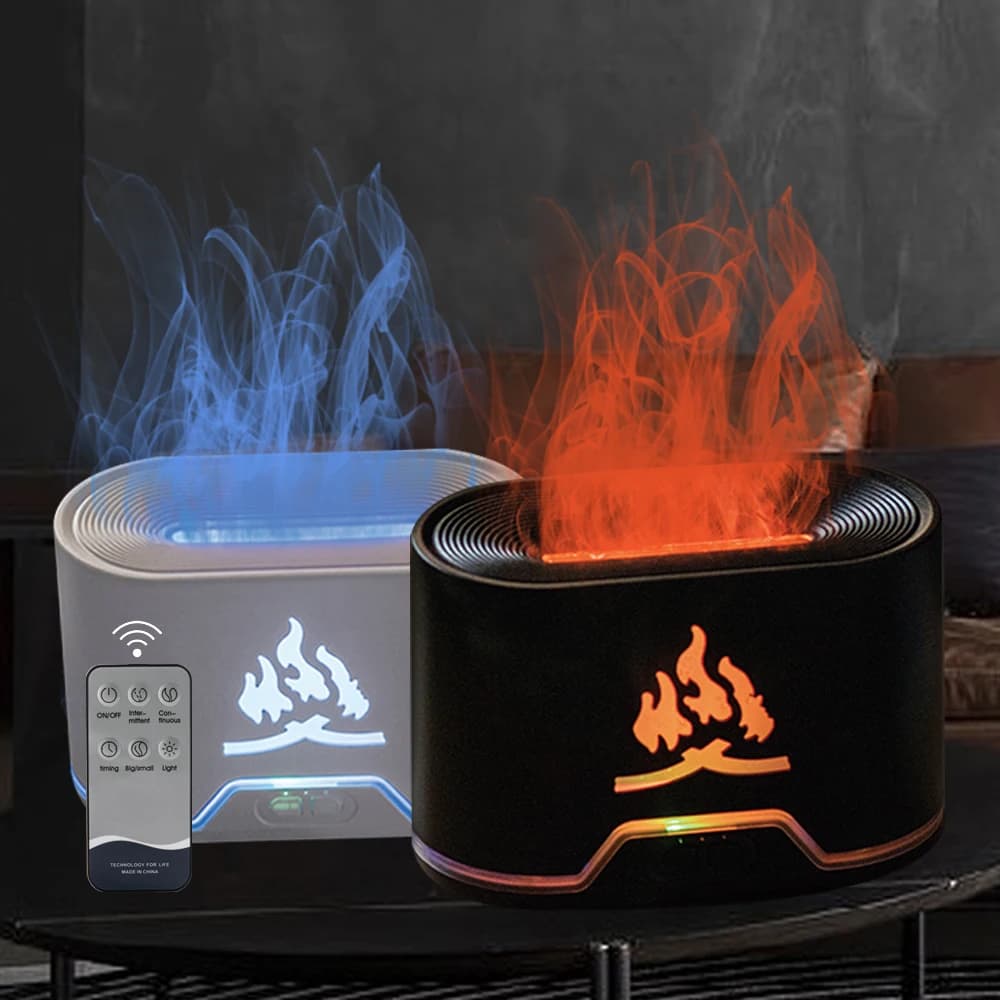 Diffusore di Aromi LED a 7 Colori con Umidificatore | Luce Notturna Senza Fiamma Alimentata Tramite USB per Camera da Letto