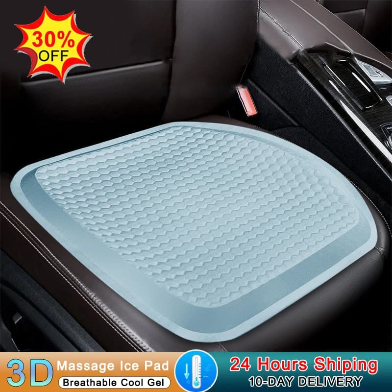 Car Seat cushion summer Gel cool breathable multifunctional office chair universal to relieve pain pressure at the back coccige