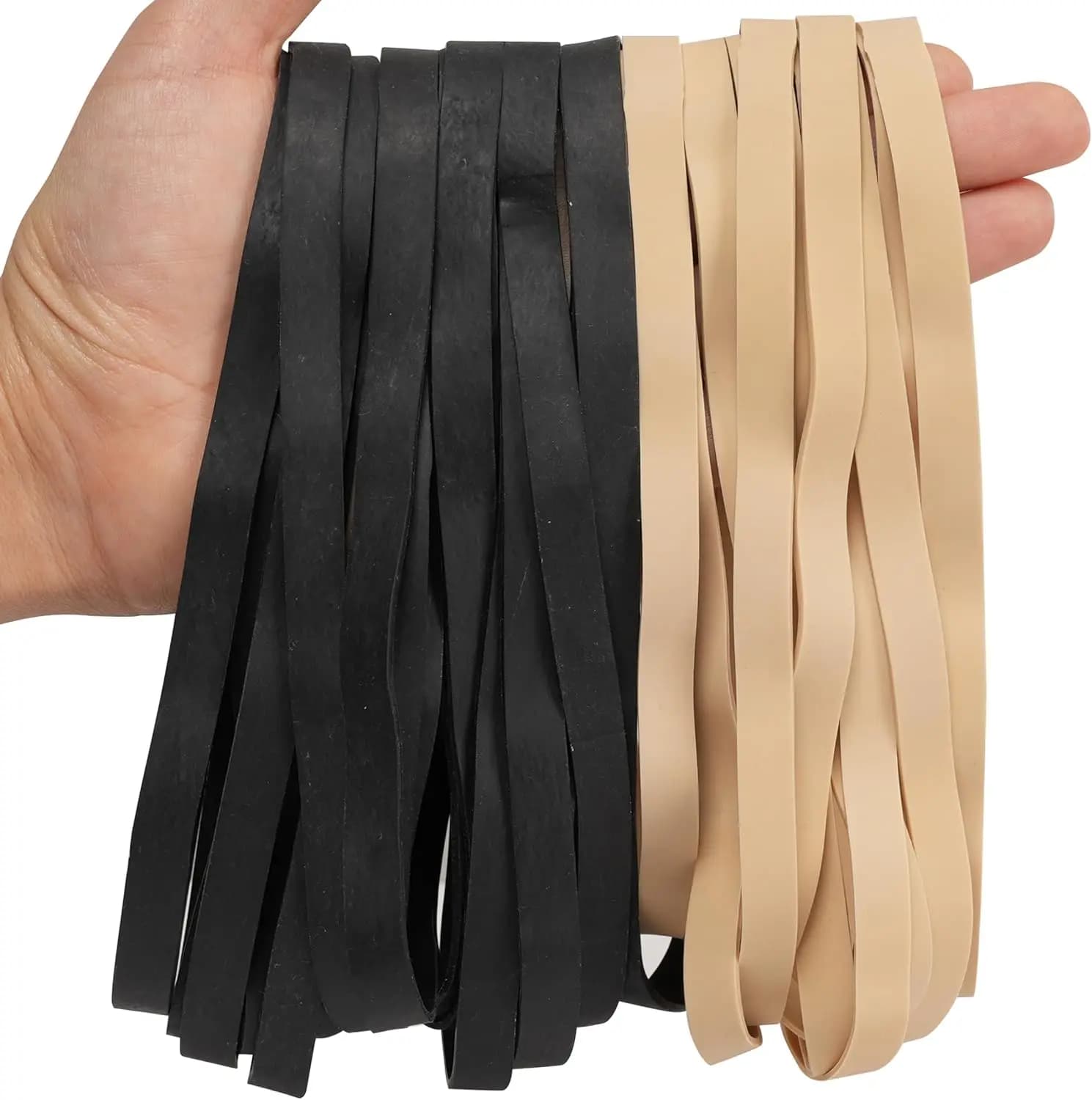 30 elastici di grandi dimensioni da 8x0,4x0,05 pollici, elastici resistenti per ufficio, casa, cestino, cartella portadocumenti