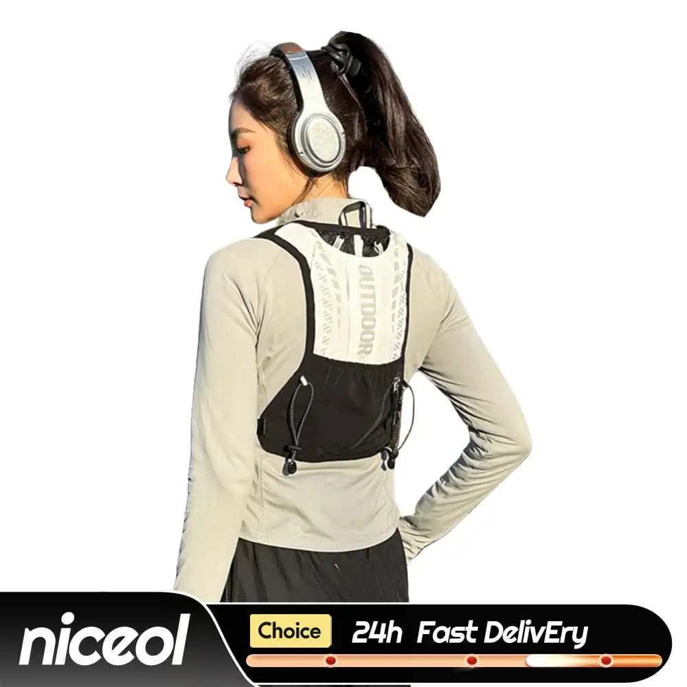 Lightweight Running Vest Breathable Hydrations Backpack Reflective Outdoors Hydration Pack for Hiking Trail Running