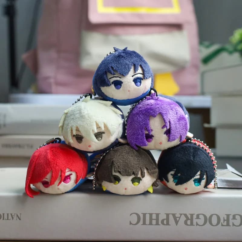 6 centimetri Blu Blocco Portachiavi Peluche Carino Anime Pendenti Borsa Portachiavi Portachiavi Isagi Yoichi Nagi Seishiro Itoshi Rin Peluche Bambola Giocattoli