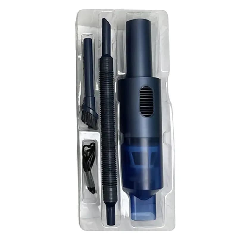B59B-Aspirapolvere per auto senza fili portatile ricaricabile 17000 Pa Forte aspirazione Batteria multifunzionale Grigio