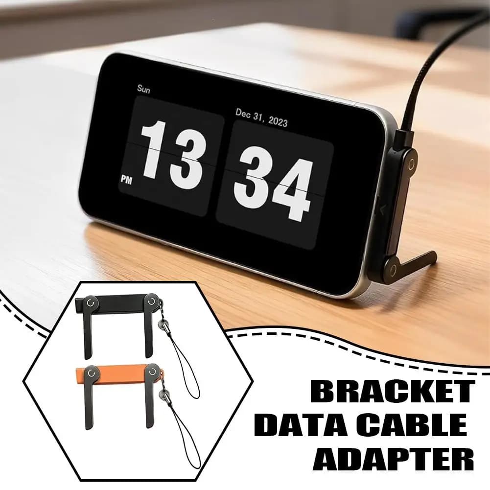 Adattatore USB C a C 2-in-1 da 240W con Supporto per Telefono, Ricarica Rapida PD 5A, Staffa in Lega di Zinco per iPhone 15 16 Huawei Samsung Laptop