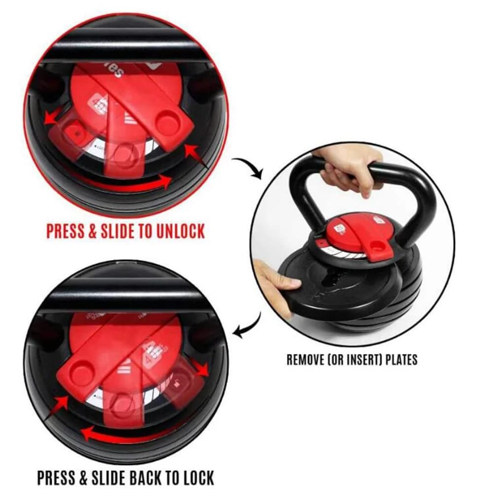 Kettlebell Regolabile 2026 da 10 LB a 40 LB, Attrezzatura per Allenamento di Forza per Casa o Ufficio, Set di Pesi Kettlebell per Uomini o Donne