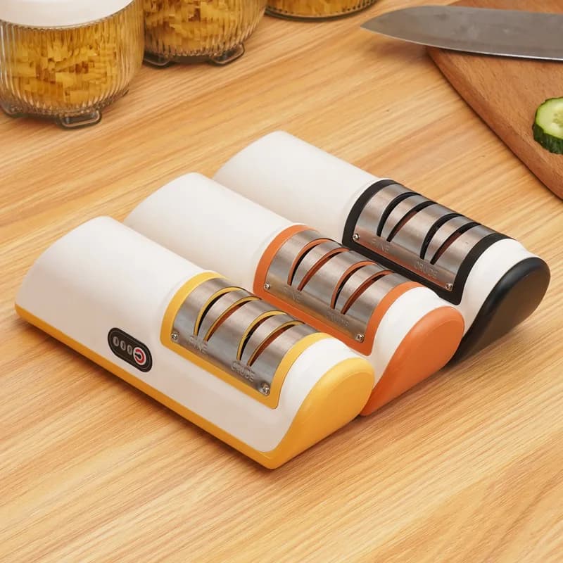 Electric sharpeners Multifunction rechargeable Automatic sharpeners for domestic use Fast cutting Non-slip kitchen tools