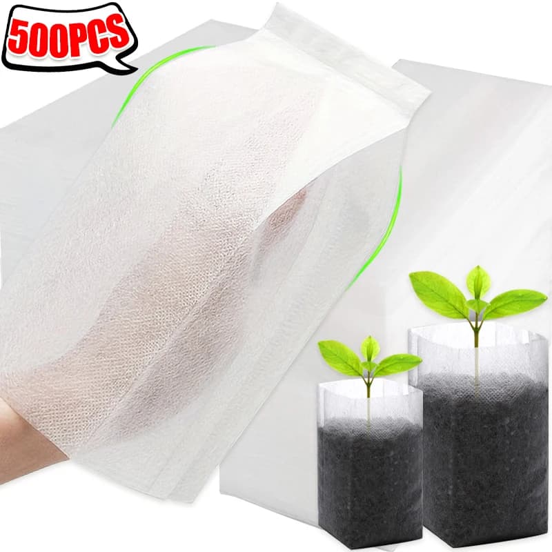 Wholesale Biodegradable Nursery Bags for Plant Growing Seeds for Nonwoven Seeds Flower Jars for Home Gardening Accessories