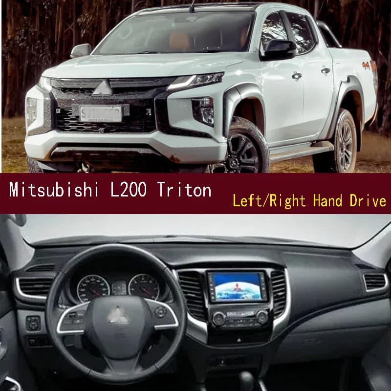 Per Mitsubishi L200 Triton: Tappetino Cruscotto, Copertura Pannello Strumenti, Protezione Solare, Ornamenti