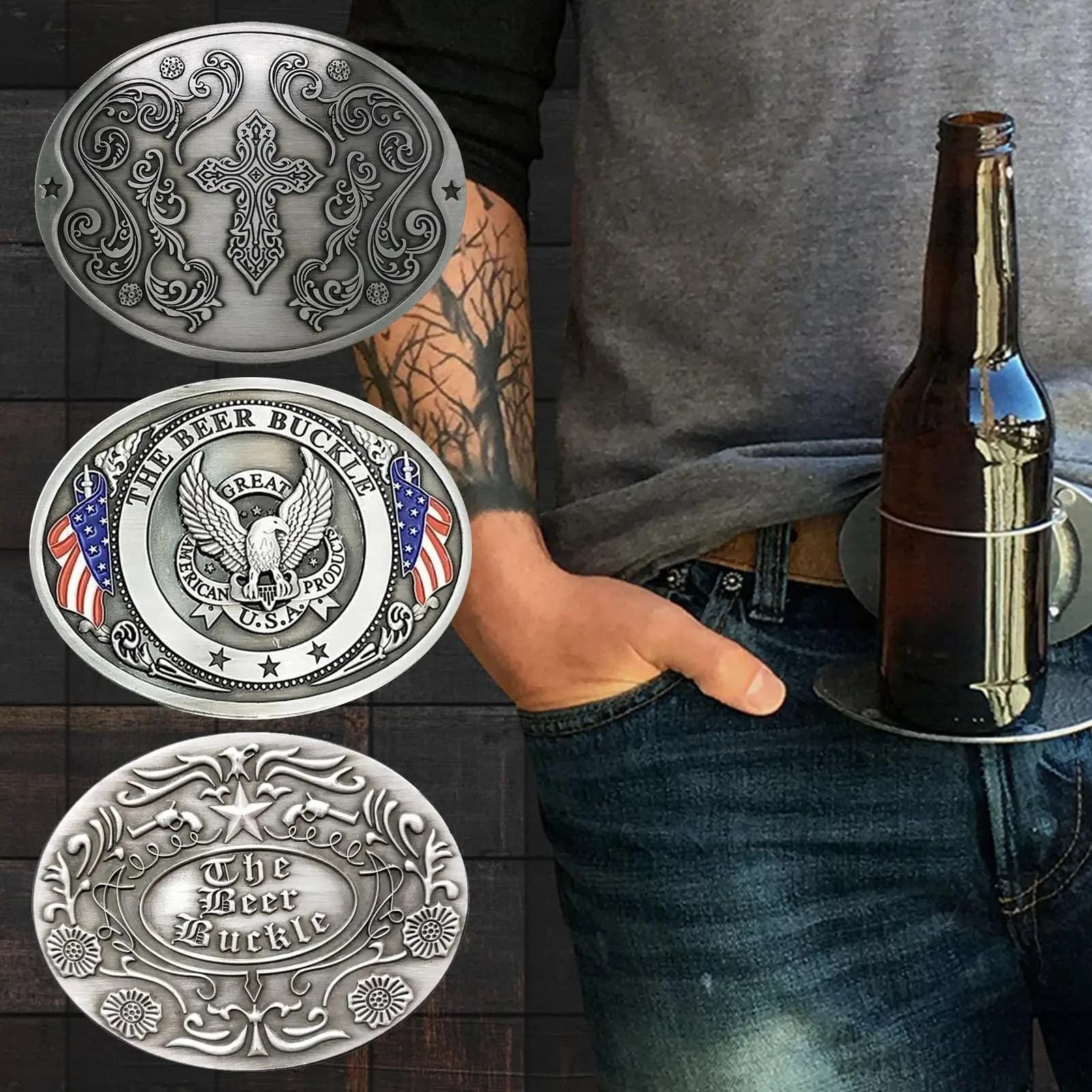 Beer Holder Belt Portable Metal Belt Cup Holder Beer Drink Cup Holder free your hands Belt Tray Buckle Cup Holder For cookout