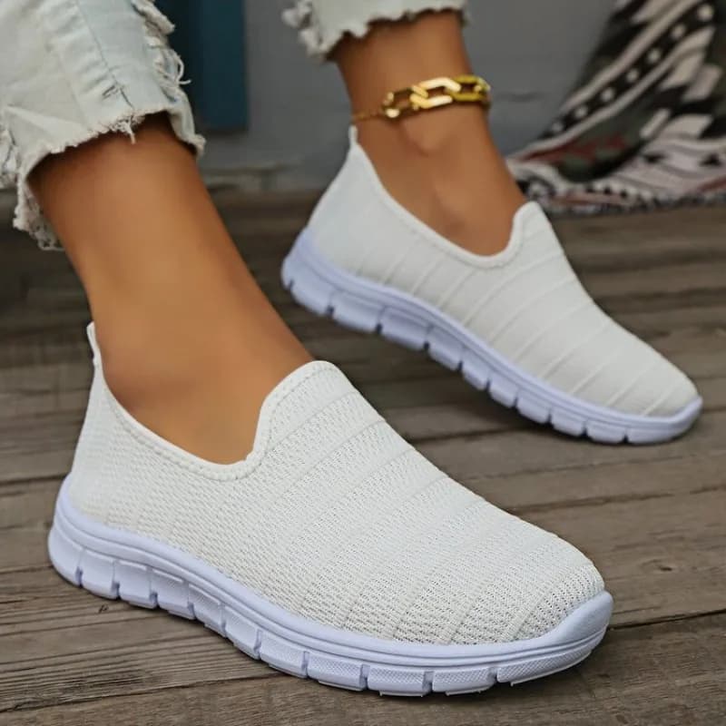 Sneakers estive 2026 da donna, slip-on, scarpe basse, mocassini casual alla moda, scarpe da passeggio, sportive da esterno con fondo morbido in mesh