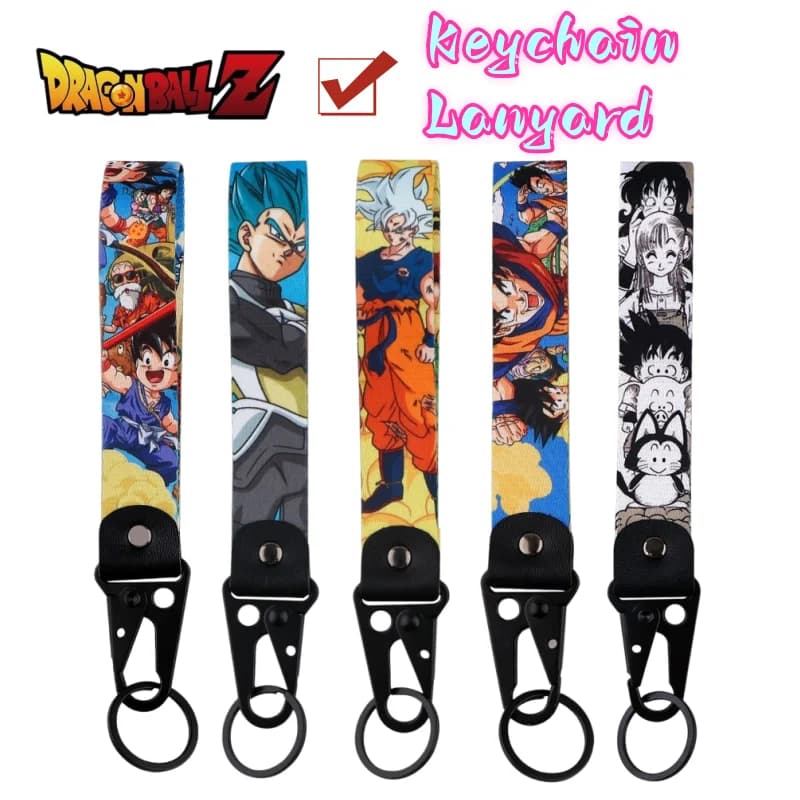 Dragon Ball Son Goku Vegeta Son Goten Keychain Pendant High Color Value Creative Personality Animation Cartoon Backpack Lanyard
