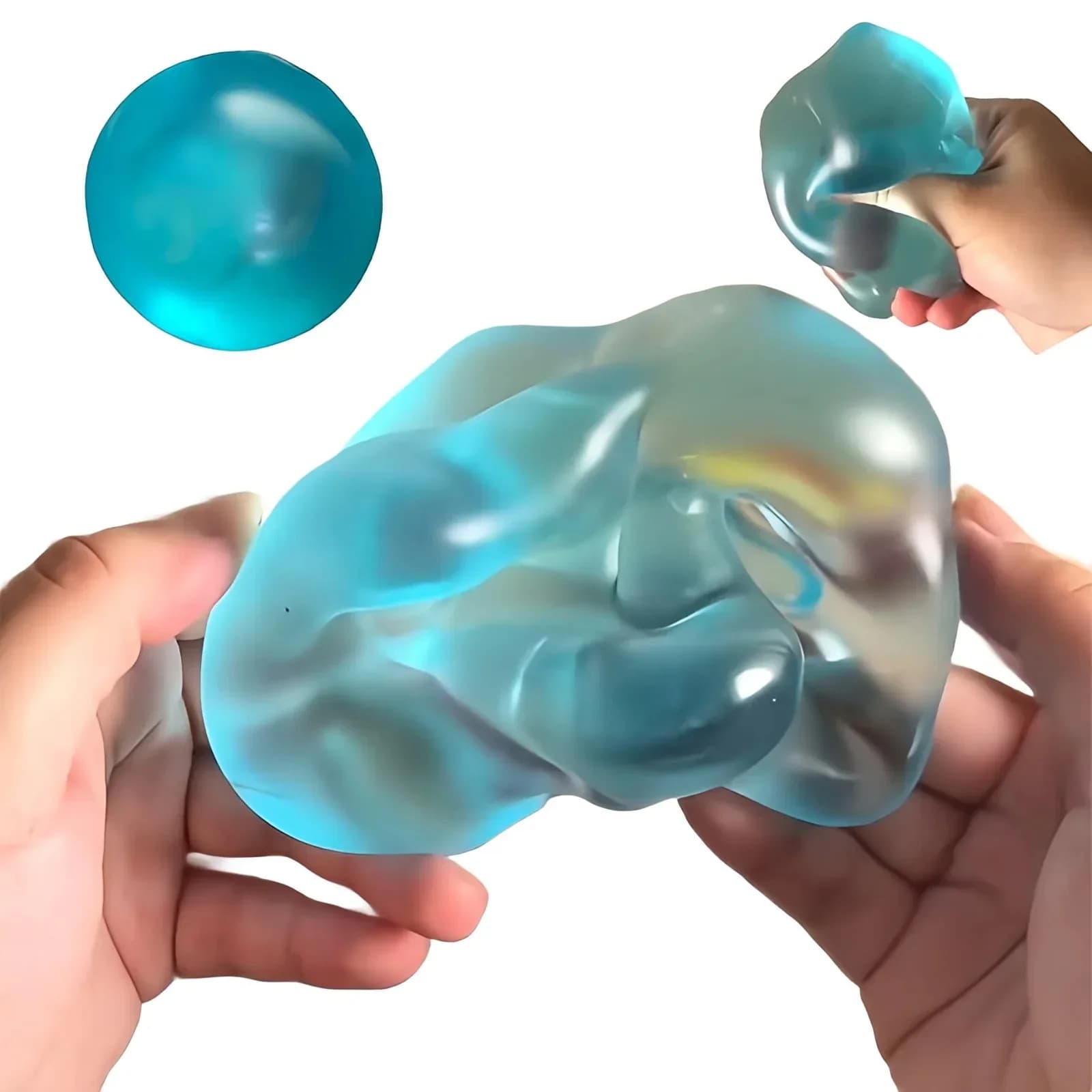 Giocattolo Sensoriale Antistress a Lenta Risalita per Bambini e Adulti, Palline Antistress Morbide a Forma di Zucchero, Giocattoli Fidget per Aula e Ufficio